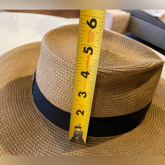 Eric Javits Women's Sun Hat Daphne-Natural/Black One Size Very Good Condition - Picture 14 of 14